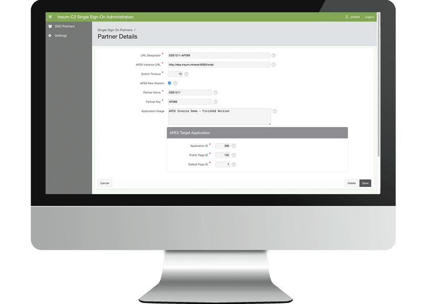 EBS-APEX Package Application