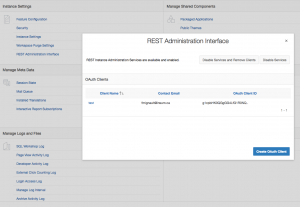 oracle apex 5.1 rest administration