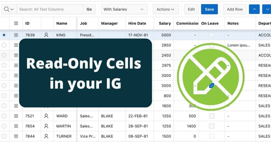 Read Only Cells in Interactive Grids - Insum
