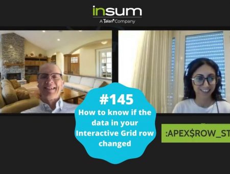 APEX Instant Tips #145: How to know if the data in your Interactive Grid row changed